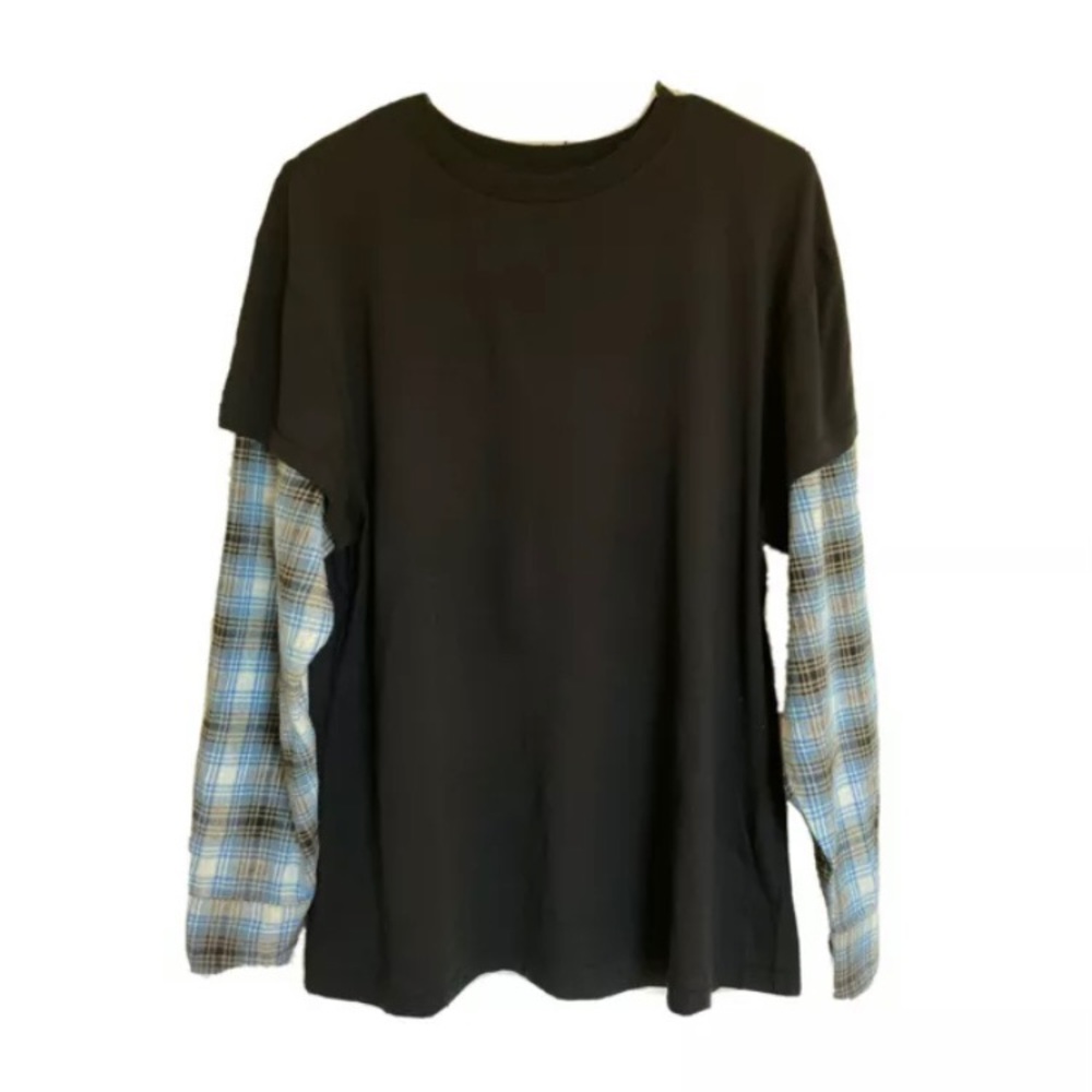 NWT | Urban Outfitters Layered Flannel Tee